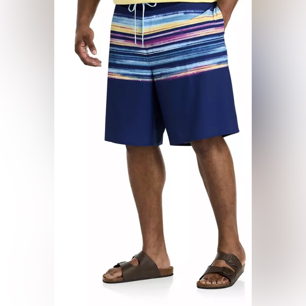 True Nation men’s sz XXL swim trunks with compression shorts under‎